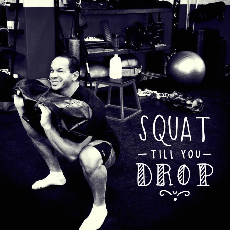 sandbag squats