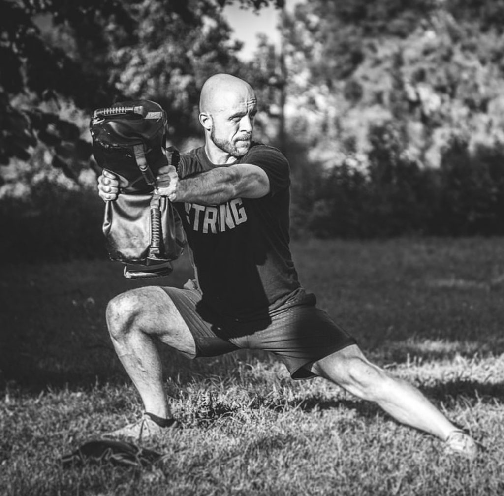 sandbag glute exercises