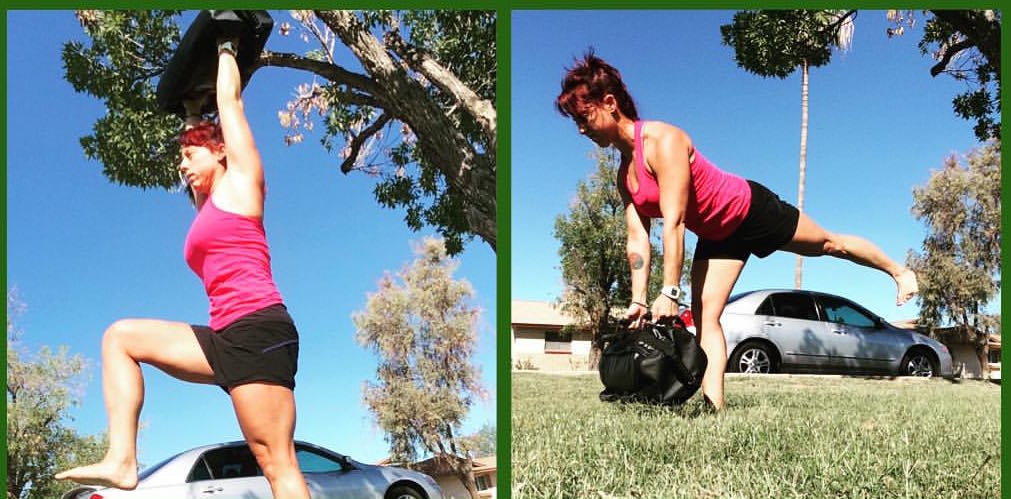 sandbag deadlift
