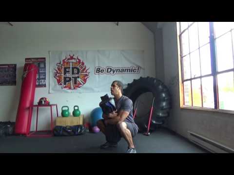 sandbag squat