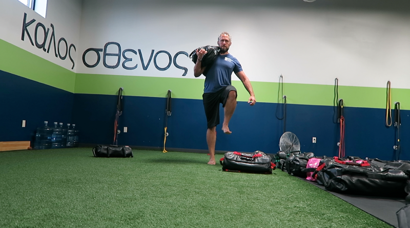 ultimate sandbag training side planks