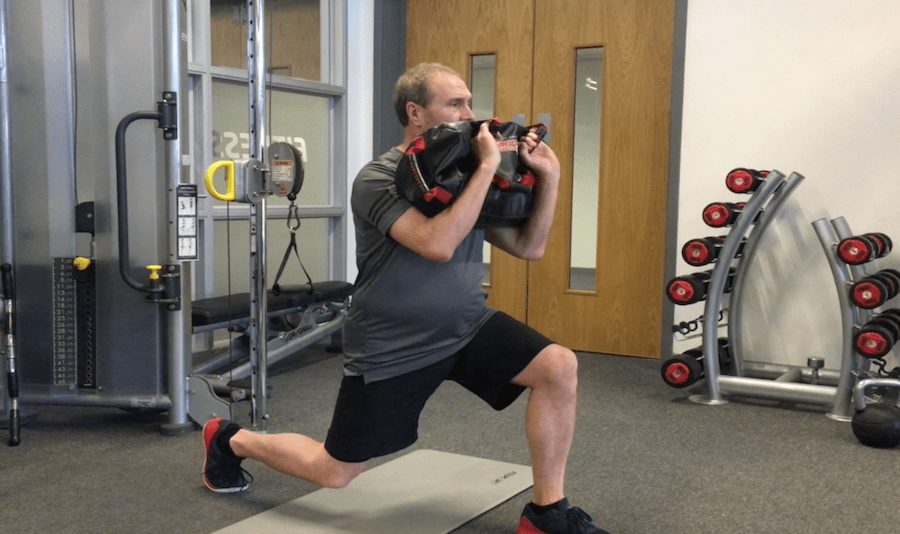 sandbag lunges
