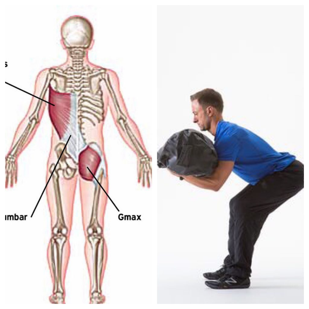 sandbag deadlift