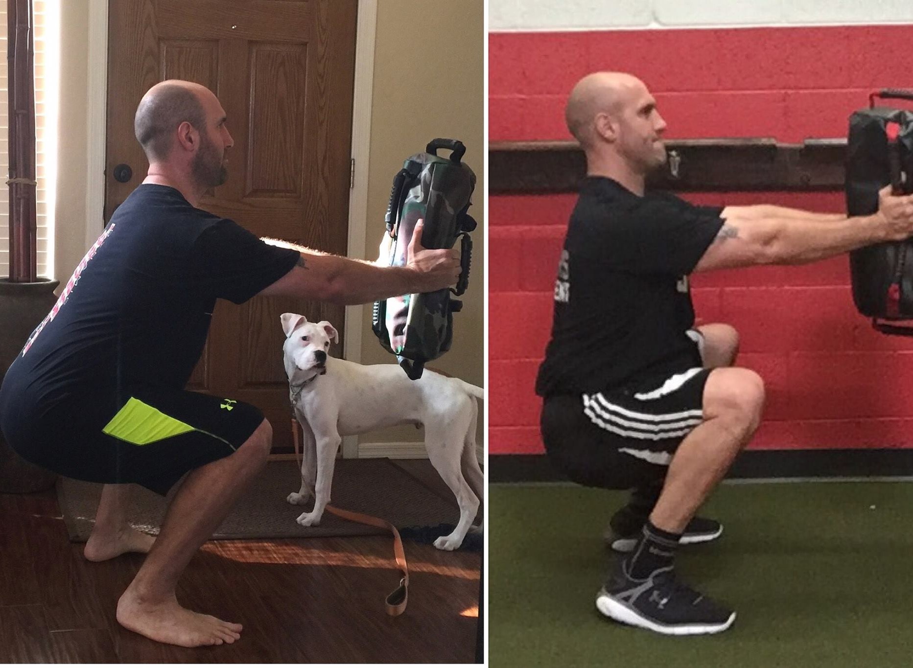 sandbag squat