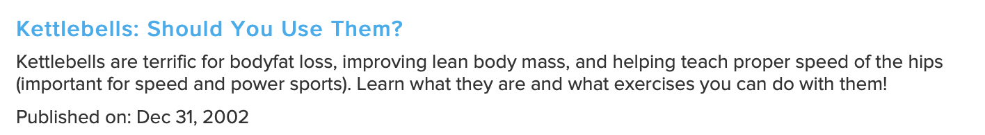 strength training