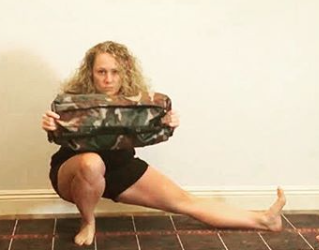 sandbag squat