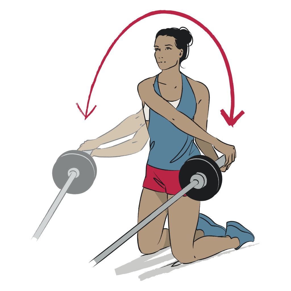 landmine presses