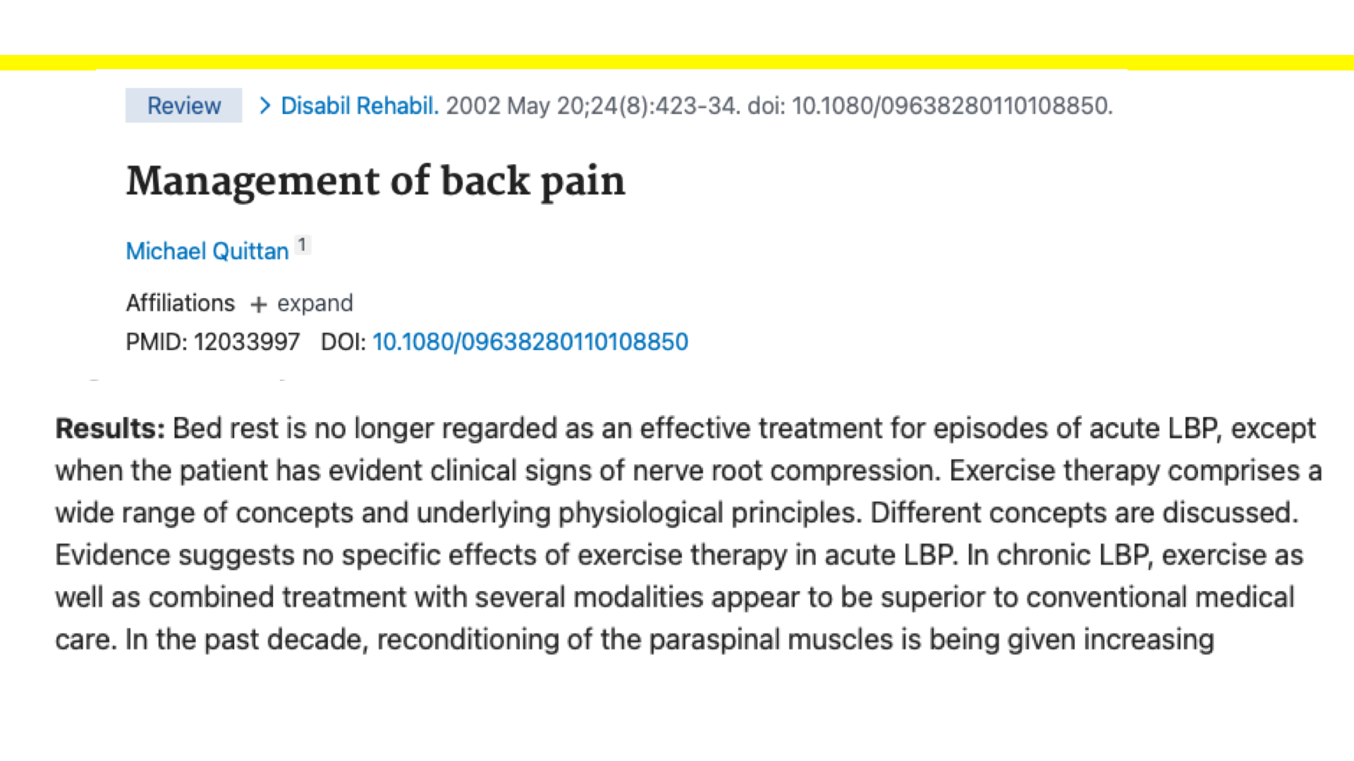 chronic pain