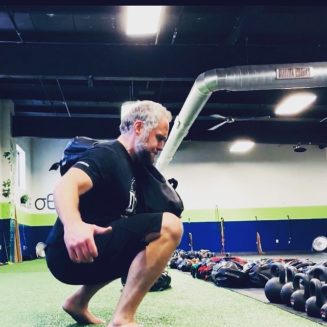 sandbag squat