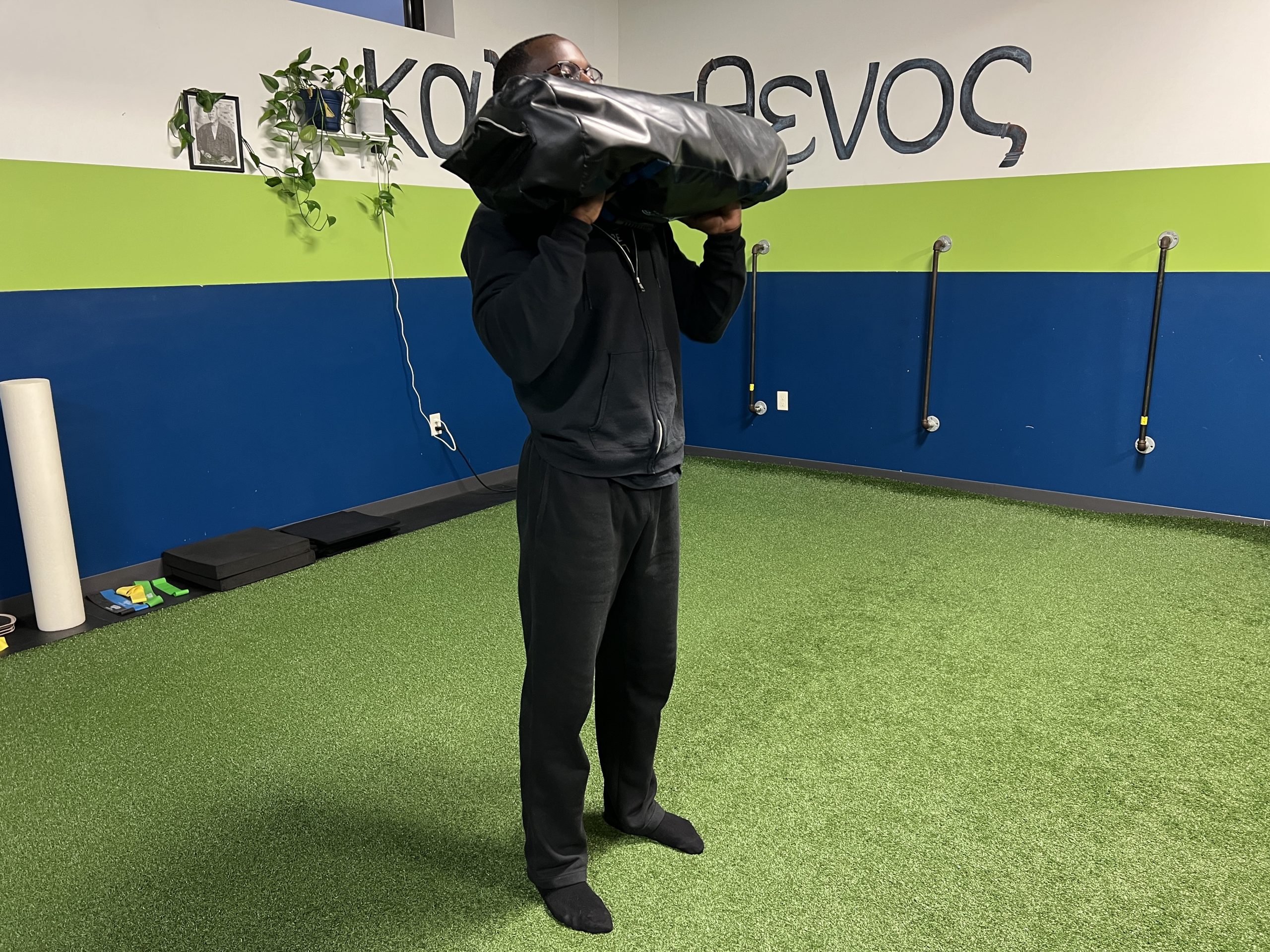 sandbag squats