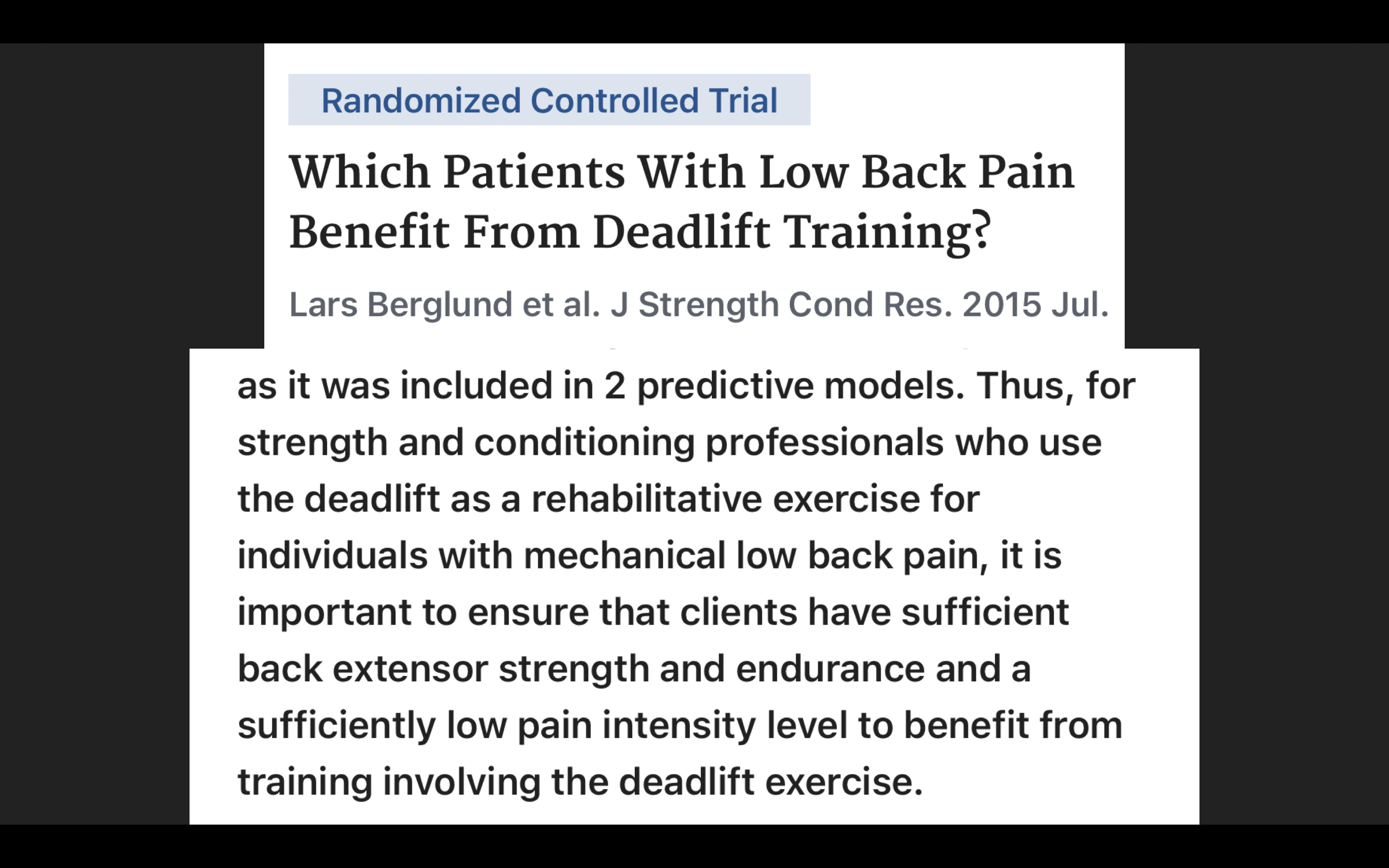 low back exercises